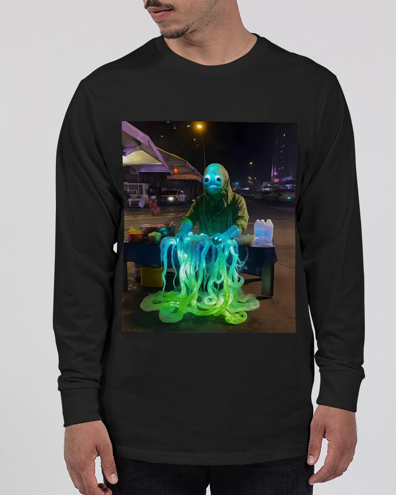 Market Night Unisex Long Sleeve Tee | Lane Seven