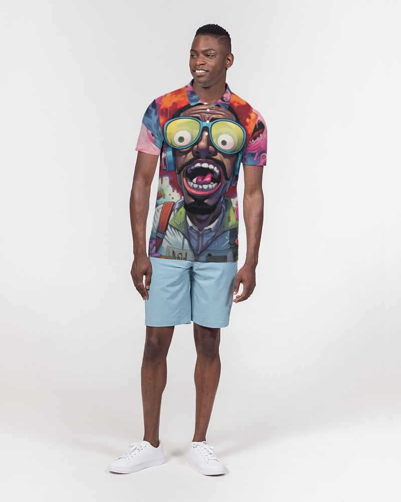 Ghost Bussin Men's Slim Fit Short Sleeve Polo