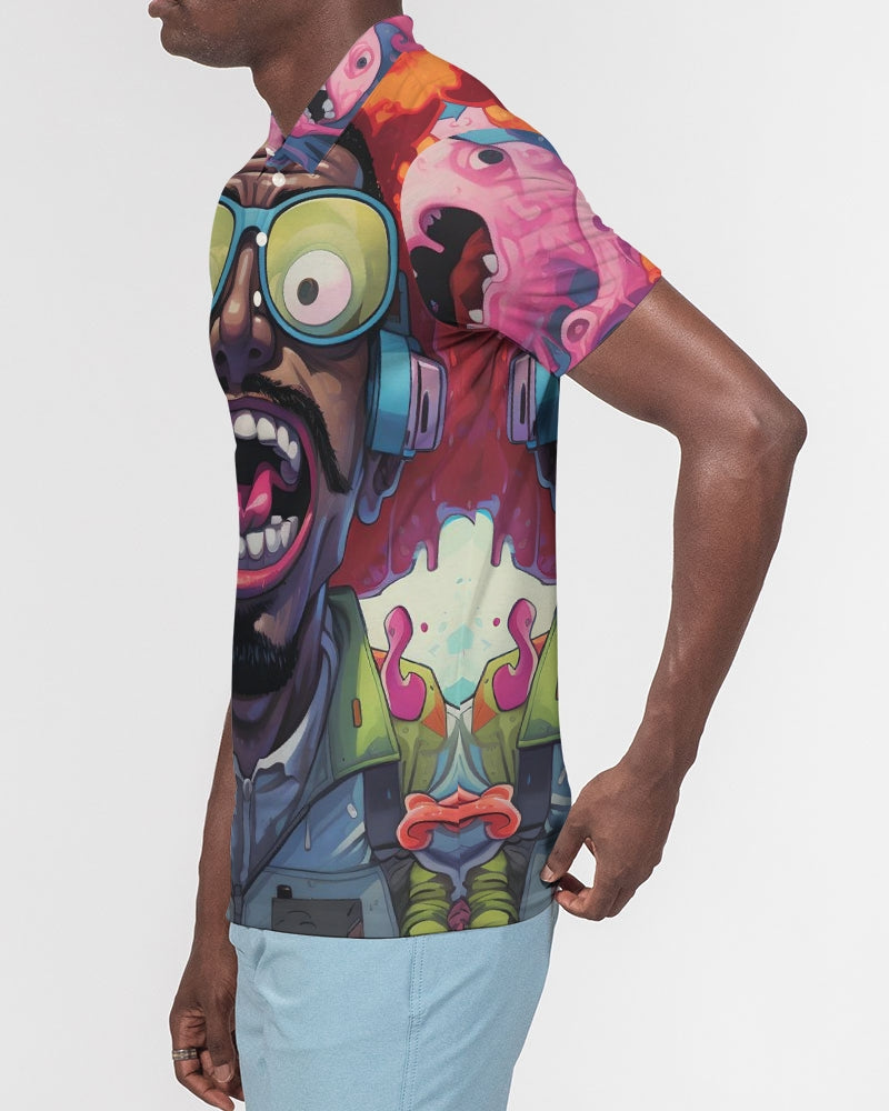 Ghost Bussin Men's Slim Fit Short Sleeve Polo