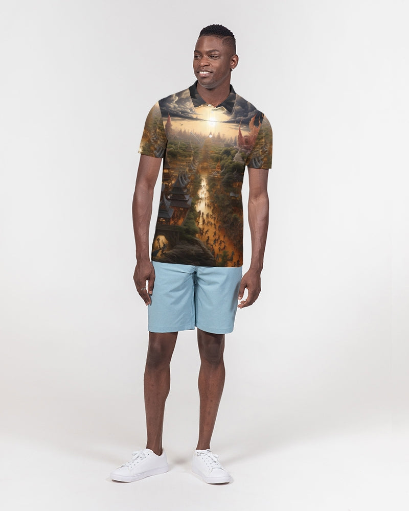 Siam Men's Slim Fit Short Sleeve Polo