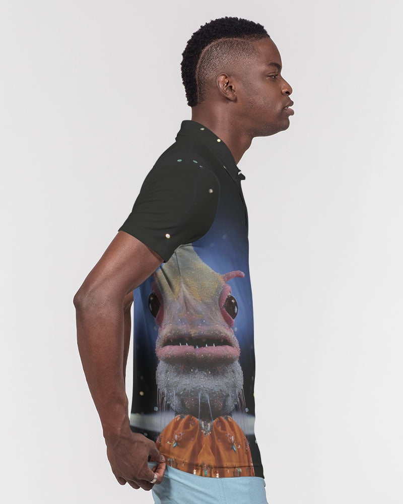 Space Dust Men's Slim Fit Short Sleeve Polo