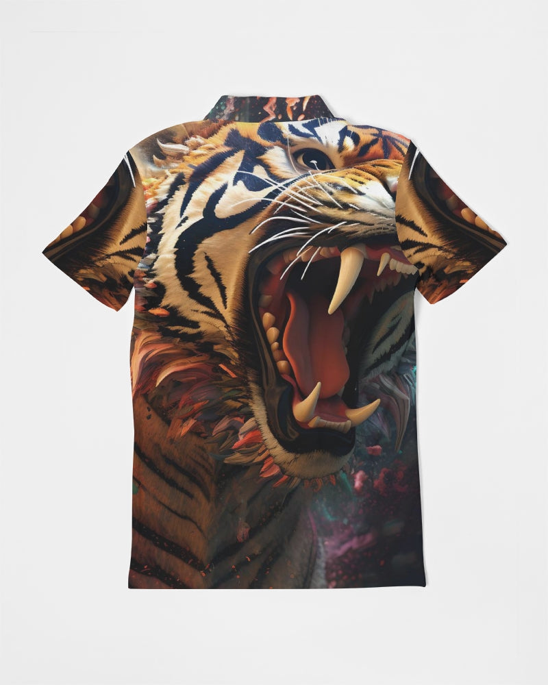 Tigerblood Men's Slim Fit Short Sleeve Polo