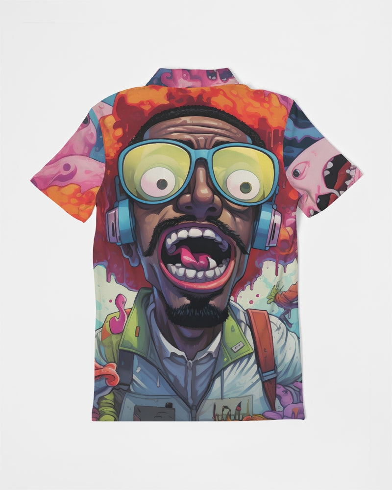 Ghost Bussin Men's Slim Fit Short Sleeve Polo