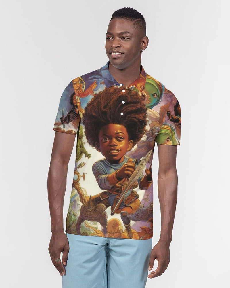Wi-Fi Men's Slim Fit Short Sleeve Polo