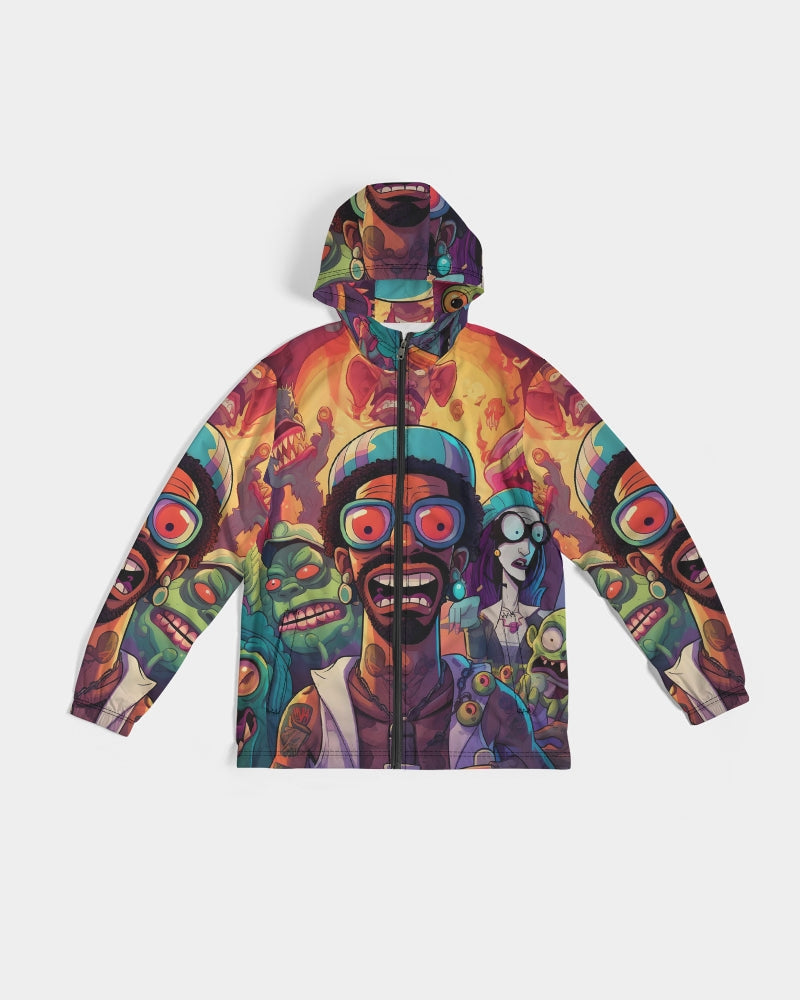 Press The Button Men's Windbreaker