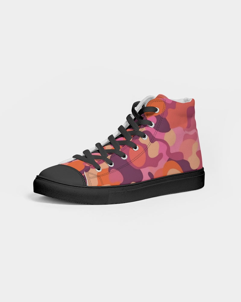 Op Camo Women's Hightop Canvas Shoe - Black