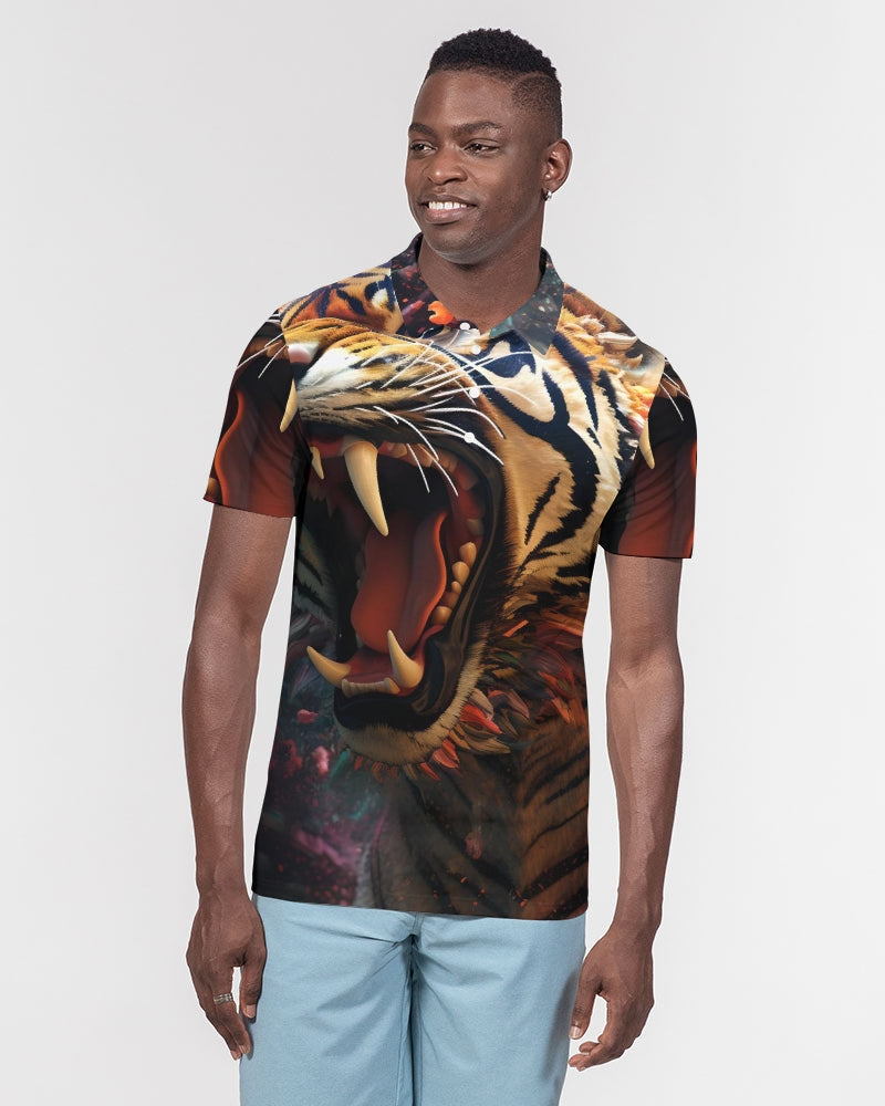 Tigerblood Men's Slim Fit Short Sleeve Polo