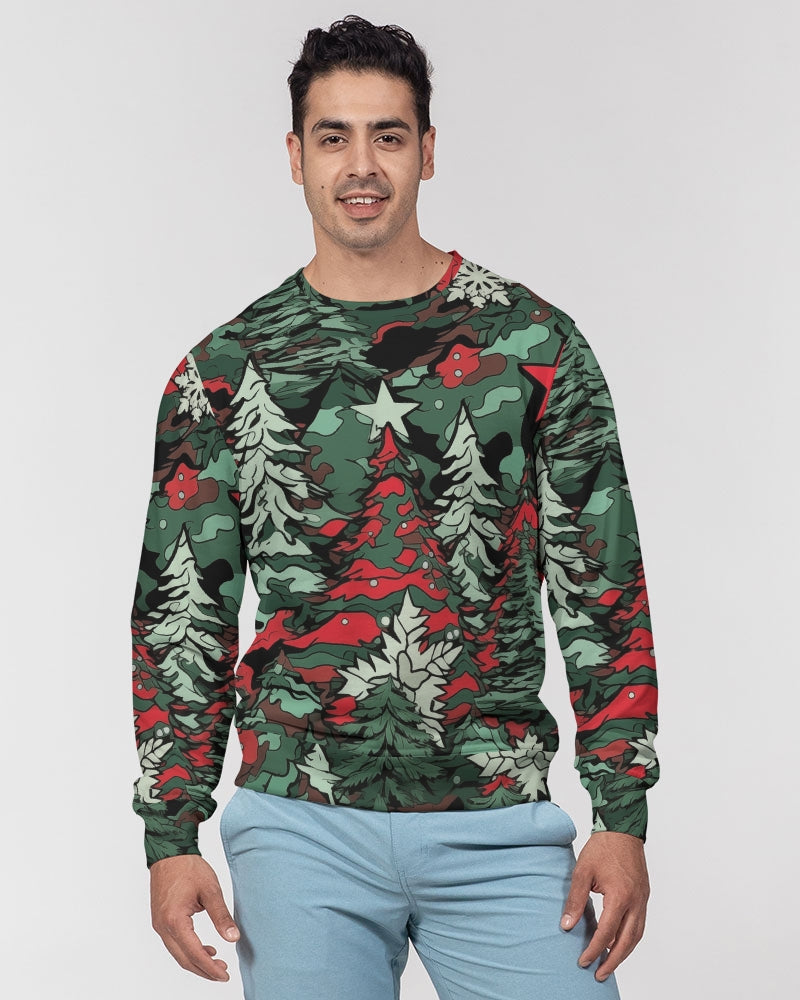Tis The Seasoning Camo Men's Classic French Terry Crewneck Pullover