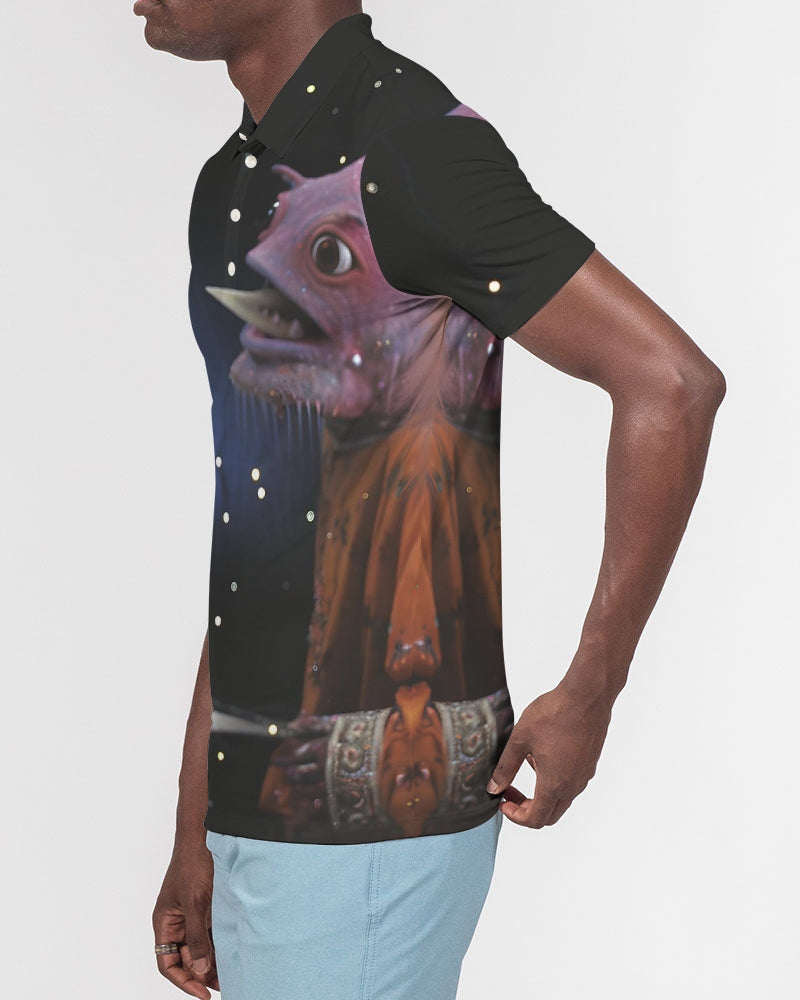 Space Dust Men's Slim Fit Short Sleeve Polo