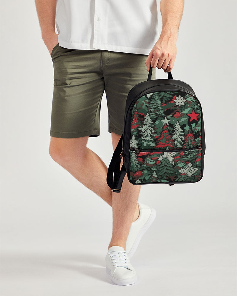 Tis The Seasoning Camo Classic Faux Leather Backpack