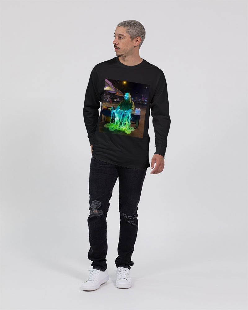 Market Night Unisex Long Sleeve Tee | Lane Seven