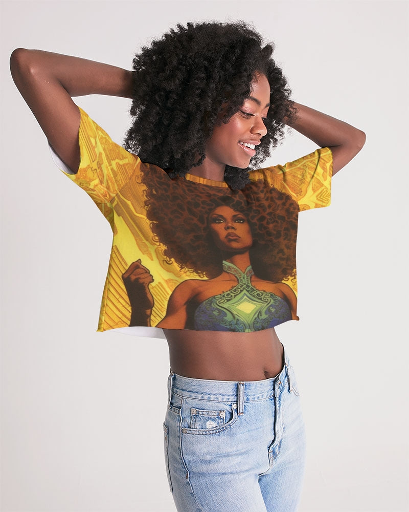 June Women's Lounge Cropped Tee