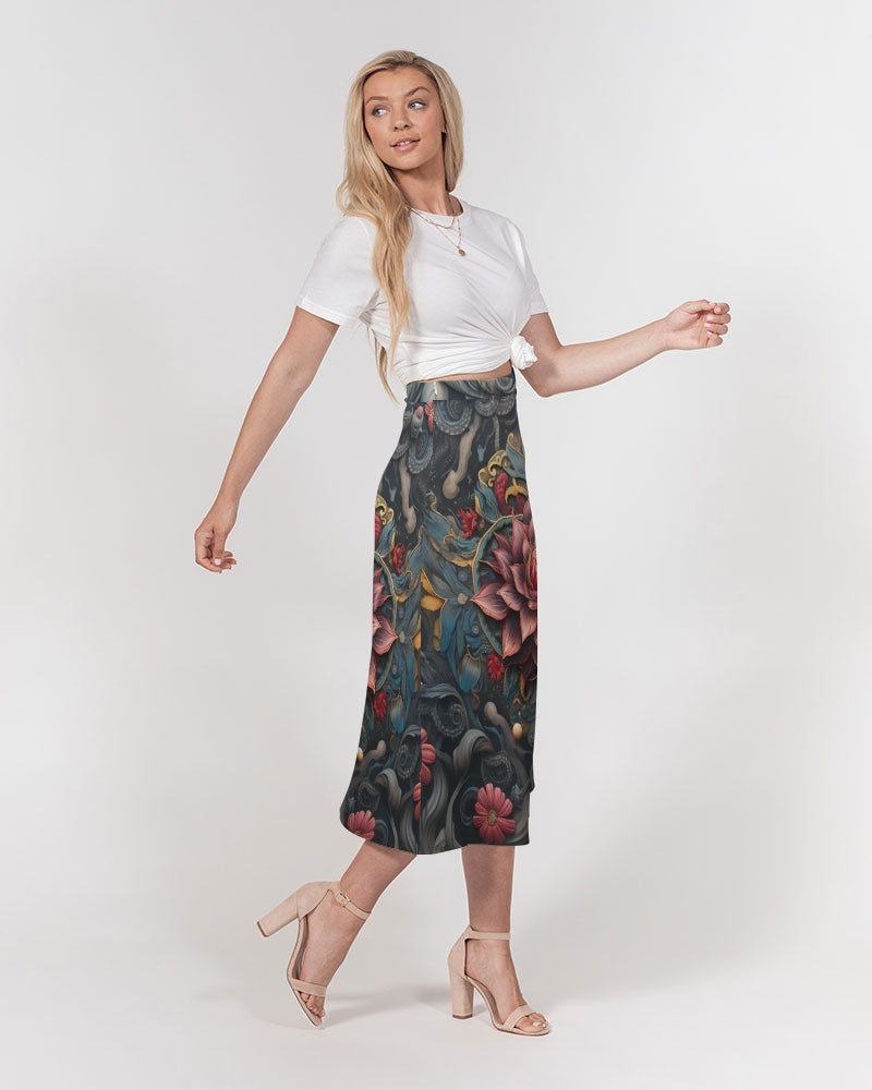 Lotus Women's A-Line Midi Skirt