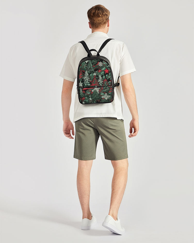 Tis The Seasoning Camo Classic Faux Leather Backpack