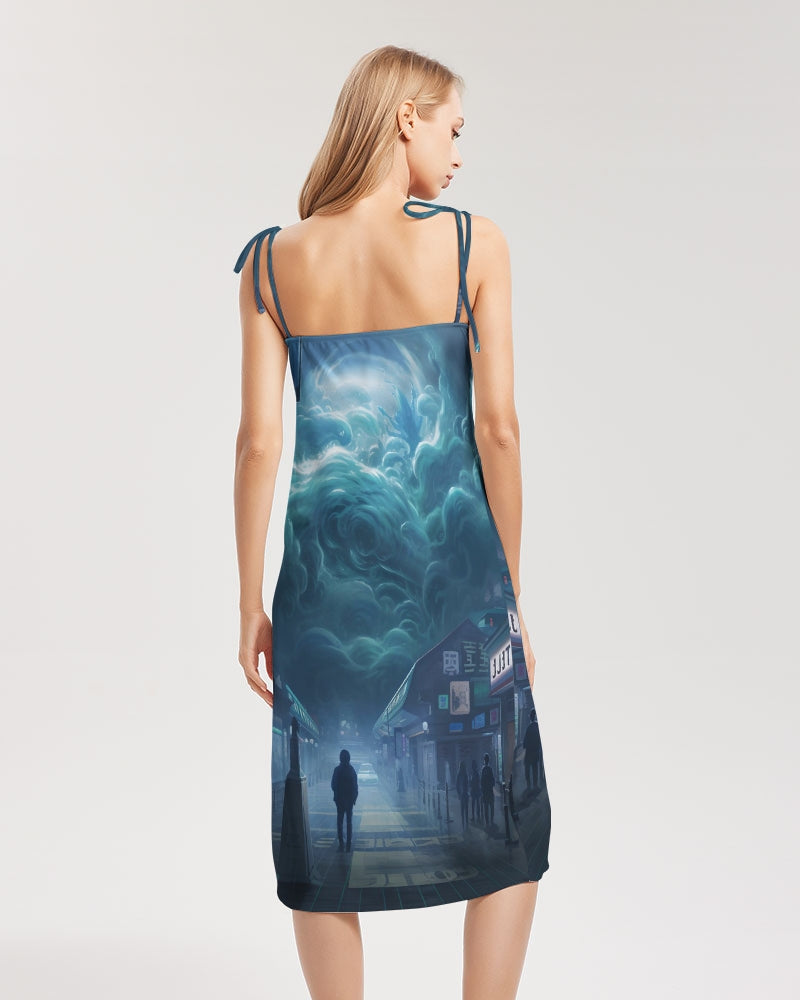 Seoul #02 Women's Tie Strap Split Dress