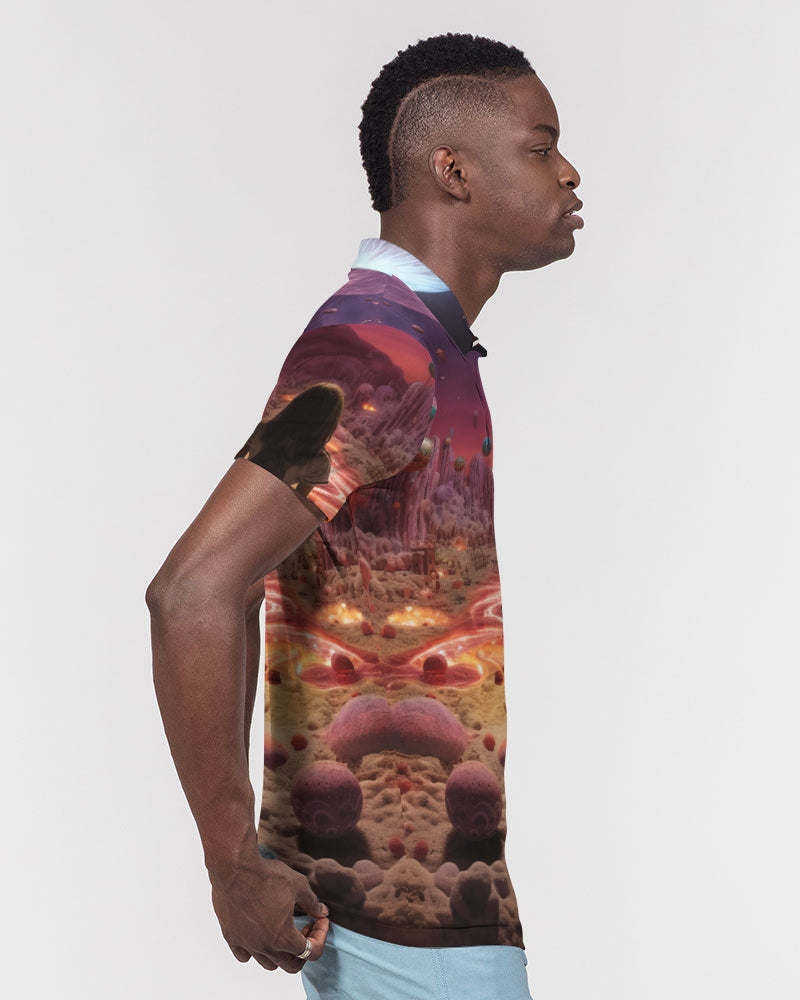 OUTSIDE Men's Slim Fit Short Sleeve Polo