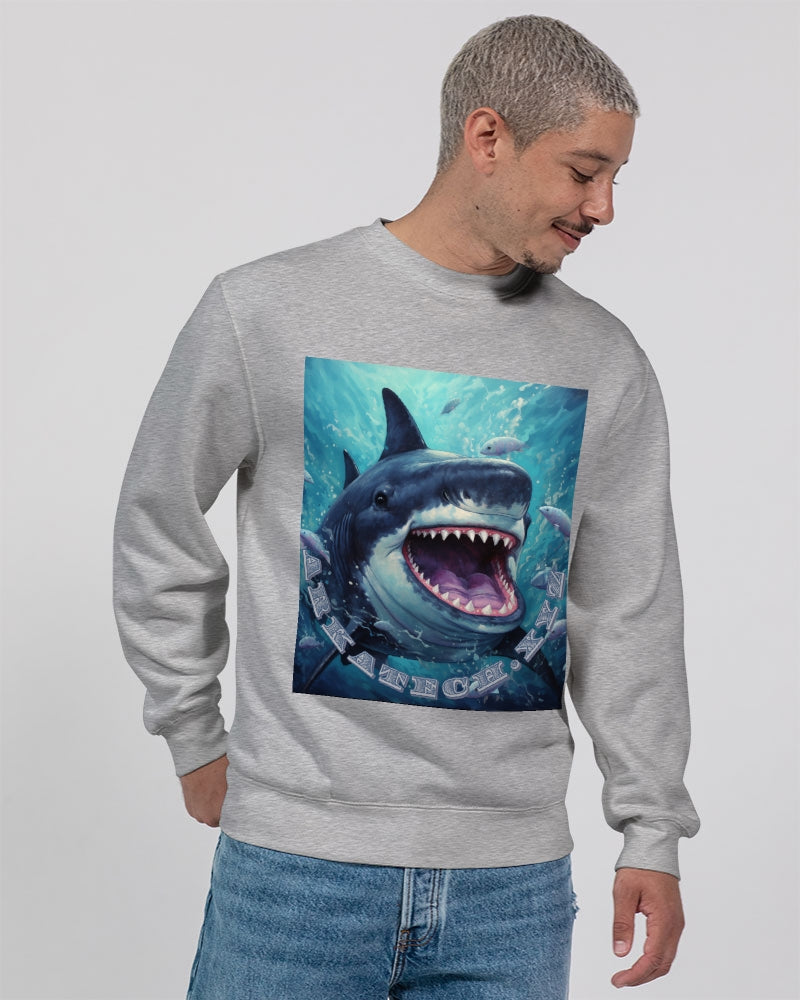 Shark Bite Unisex Premium Crewneck Sweatshirt | Lane Seven