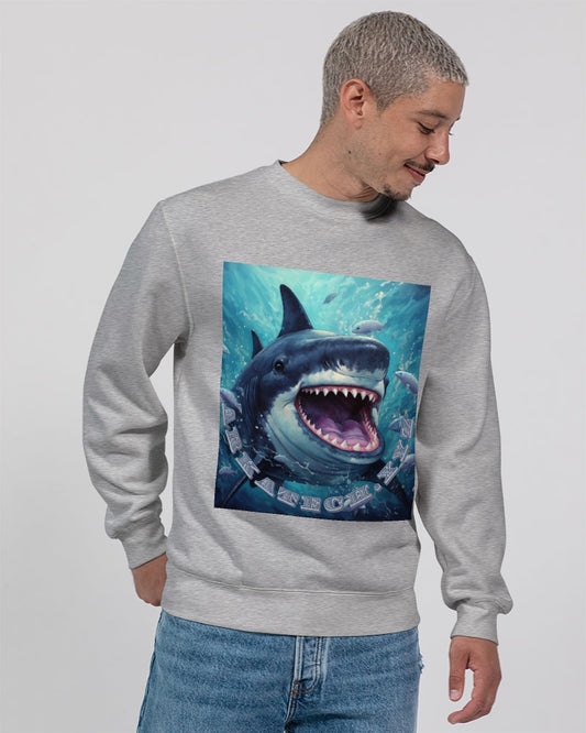 Shark Bite Unisex Premium Crewneck Sweatshirt | Lane Seven