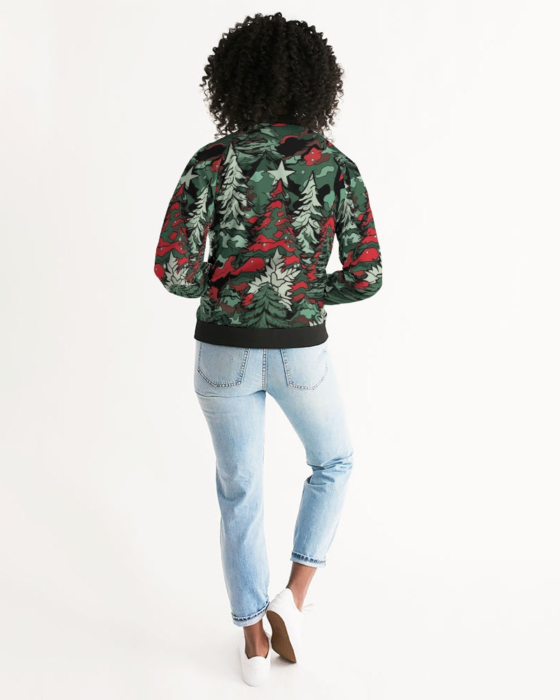 Tis The Seasoning Camo Women's Bomber Jacket