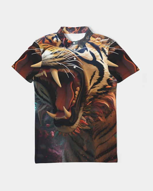Tigerblood Men's Slim Fit Short Sleeve Polo