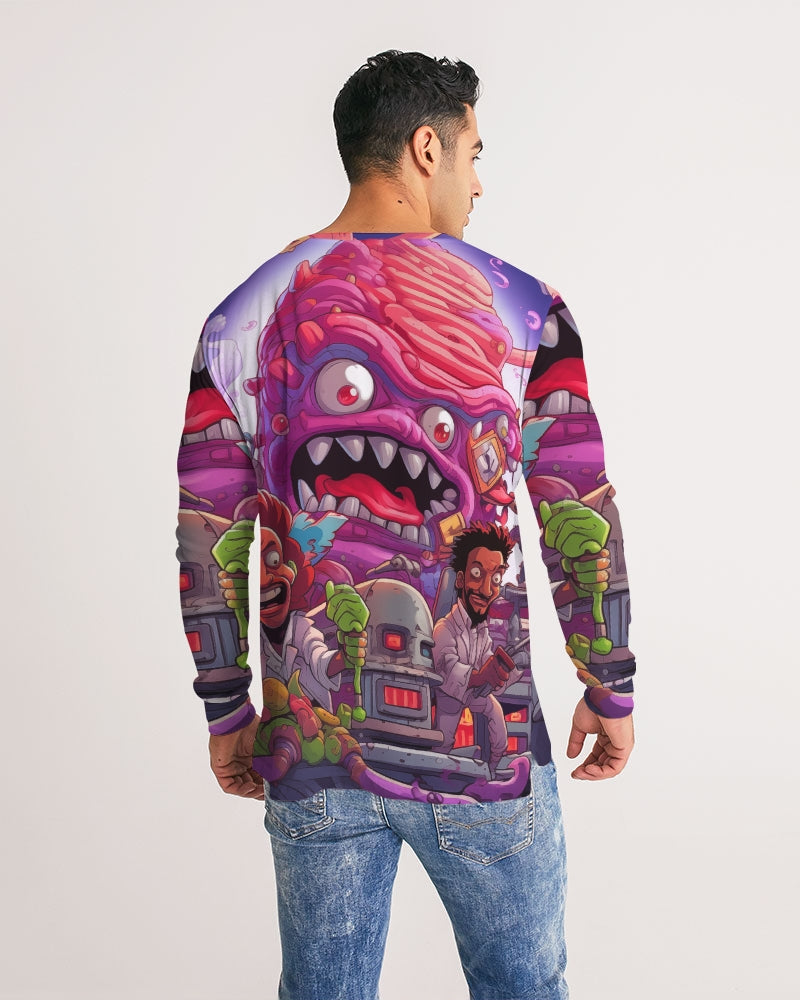 Bubble trouble Men's All-Over Print Long Sleeve Tee