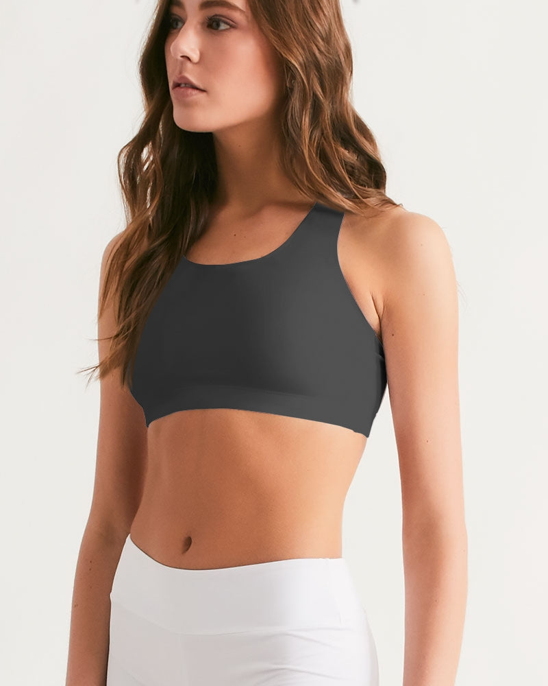 DARK GRAY Women's Seamless Sports Bra