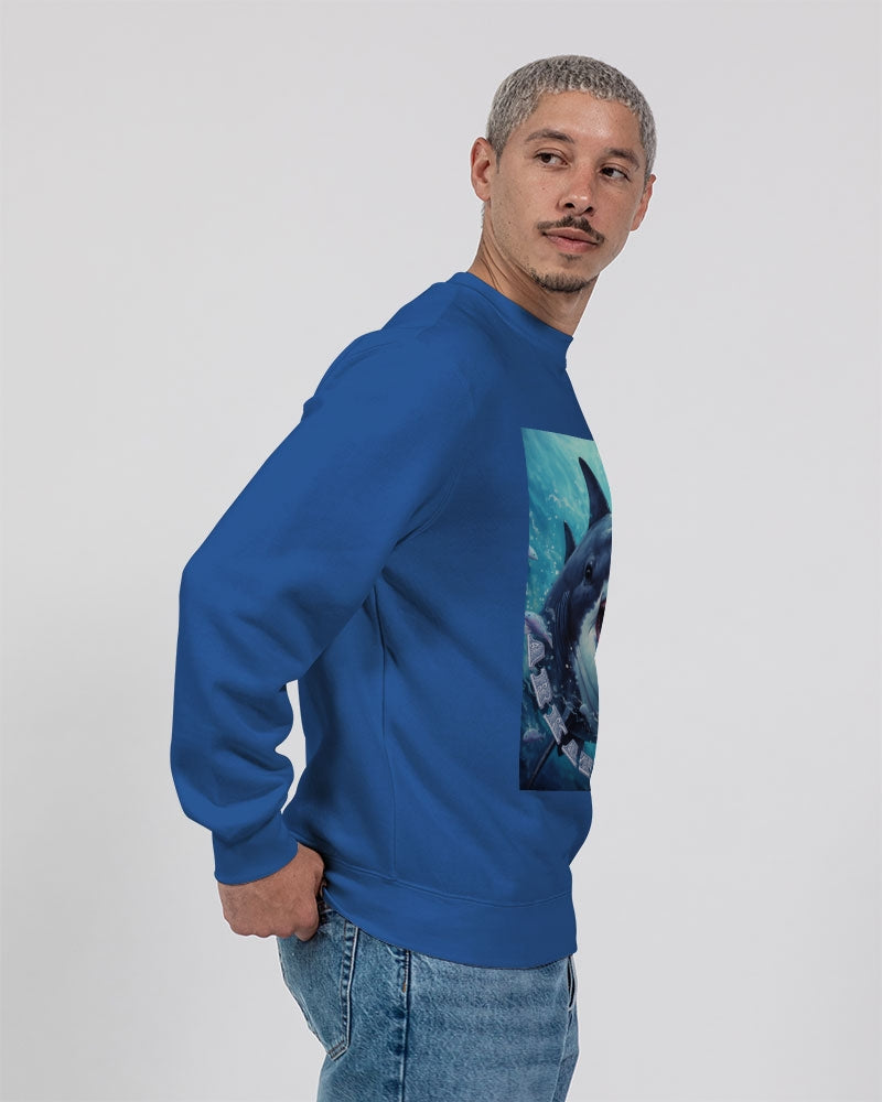 Shark Bite Unisex Premium Crewneck Sweatshirt | Lane Seven