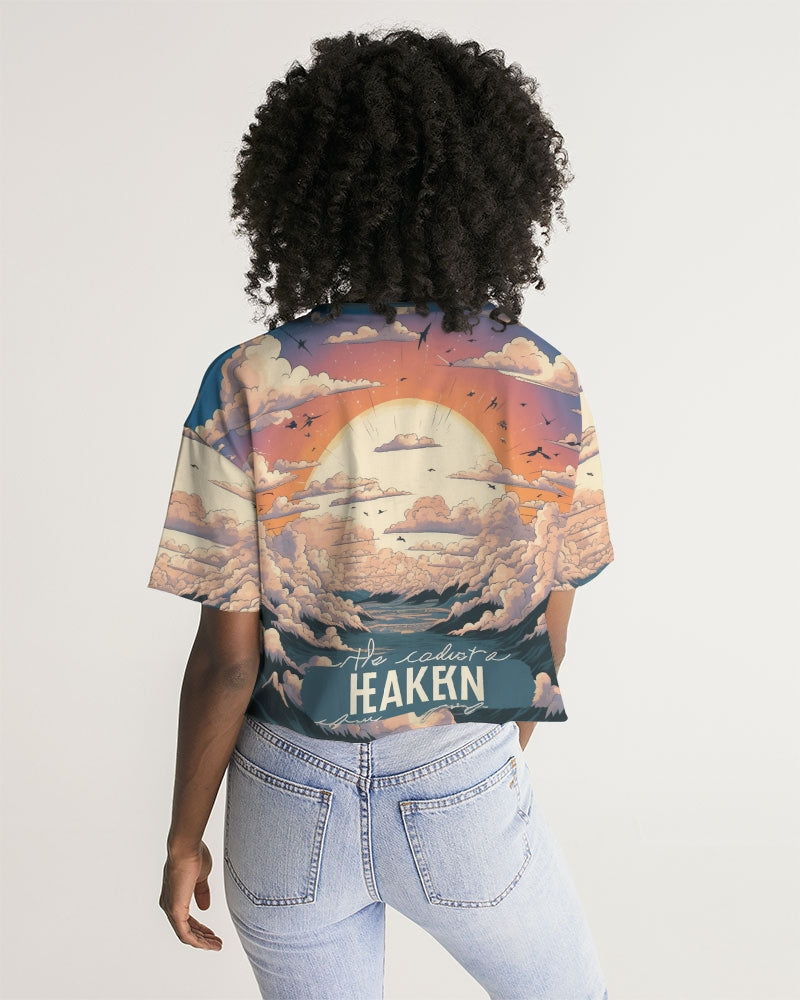 Cloudburst Women's Lounge Cropped Tee