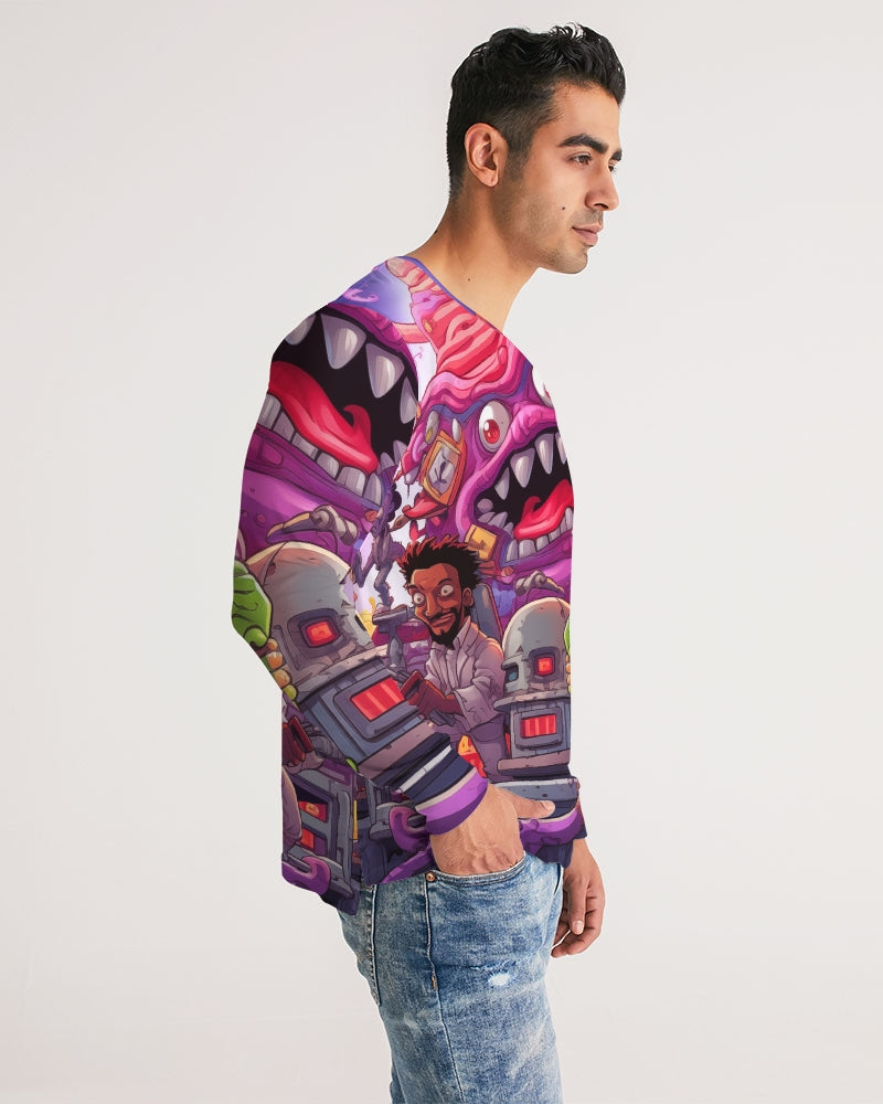 Bubble trouble Men's All-Over Print Long Sleeve Tee