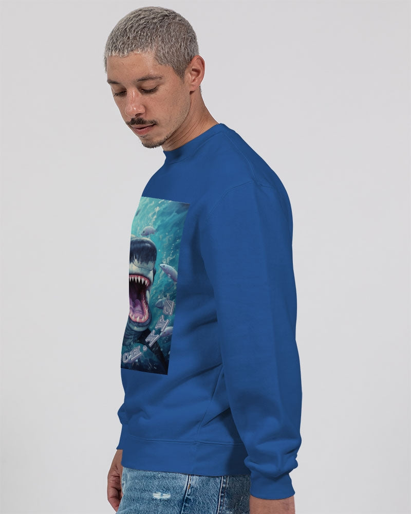Shark Bite Unisex Premium Crewneck Sweatshirt | Lane Seven
