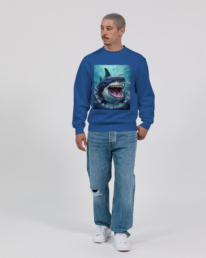 Shark Bite Unisex Premium Crewneck Sweatshirt | Lane Seven