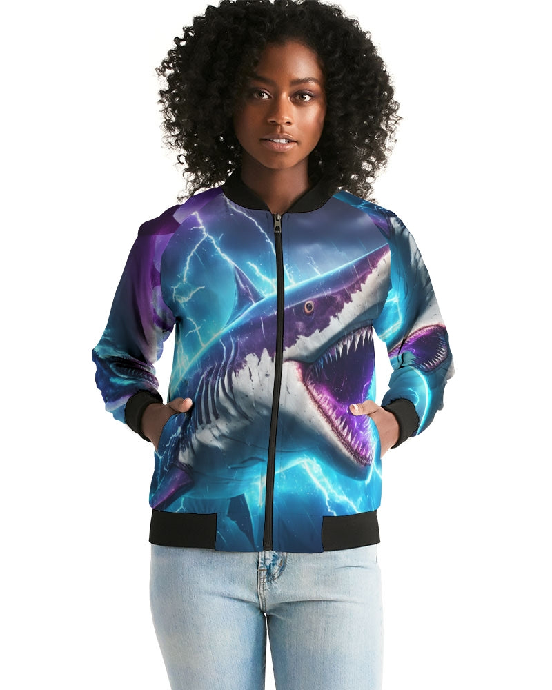 Shark Bite Women's Bomber Jacket