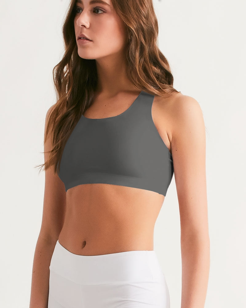 MID GRAY Women's Seamless Sports Bra