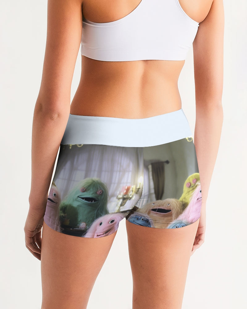 Family Ties Women's Mid-Rise Yoga Shorts