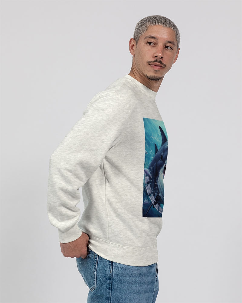 Shark Bite Unisex Premium Crewneck Sweatshirt | Lane Seven