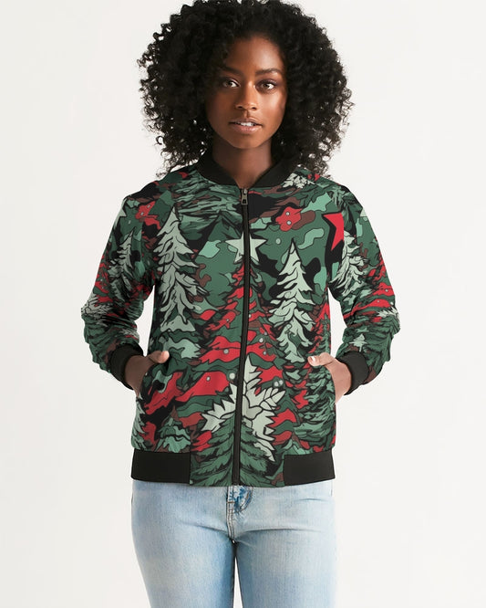 Tis The Seasoning Camo Women's Bomber Jacket