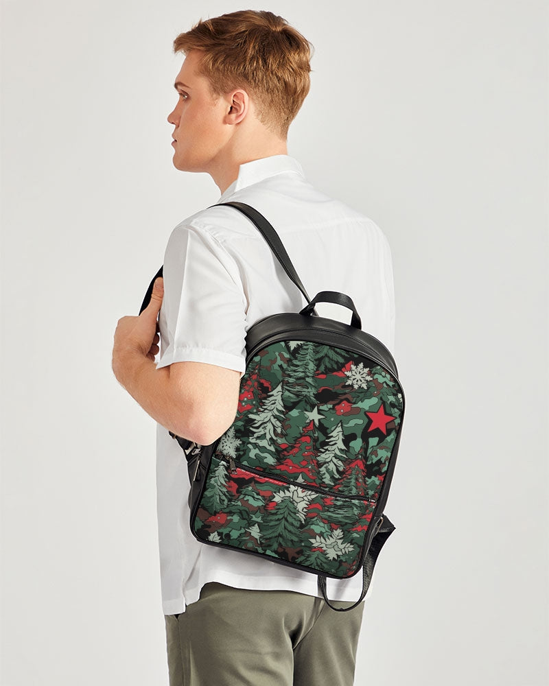 Tis The Seasoning Camo Classic Faux Leather Backpack