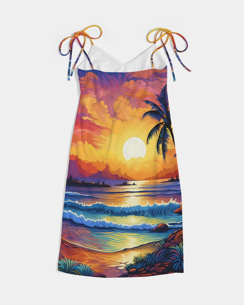 Aloha Women's Tie Strap Split Dress