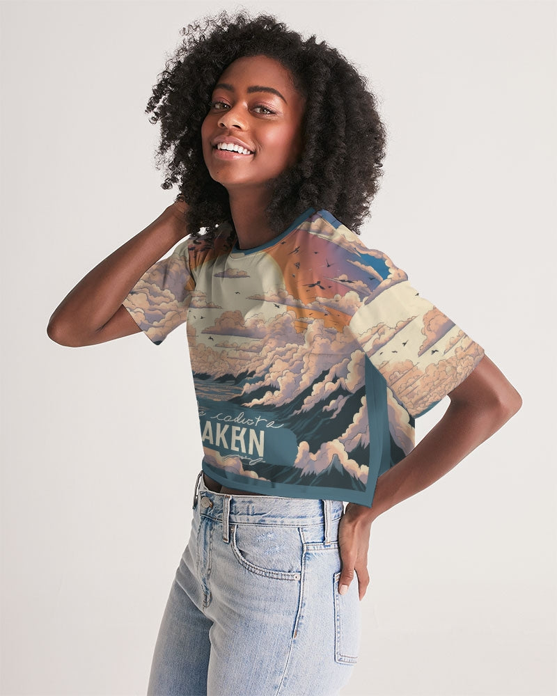 Cloudburst Women's Lounge Cropped Tee