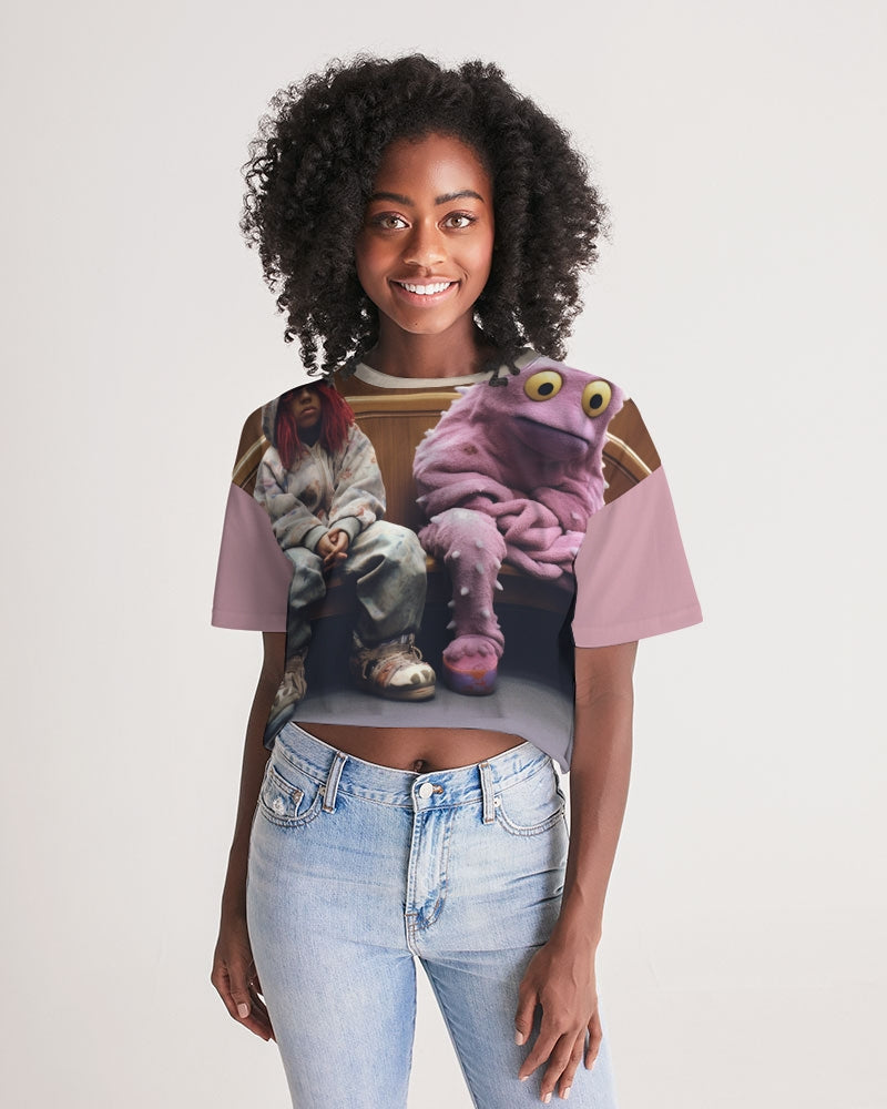 People's Court Women's Lounge Cropped Tee
