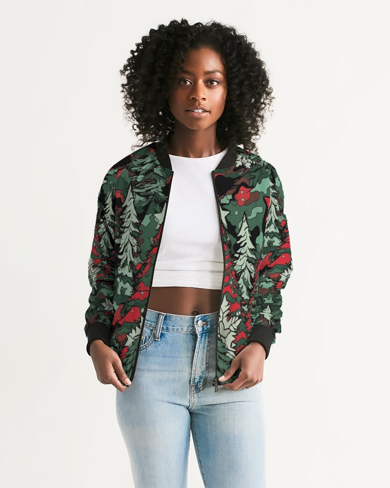 Tis The Seasoning Camo Women's Bomber Jacket