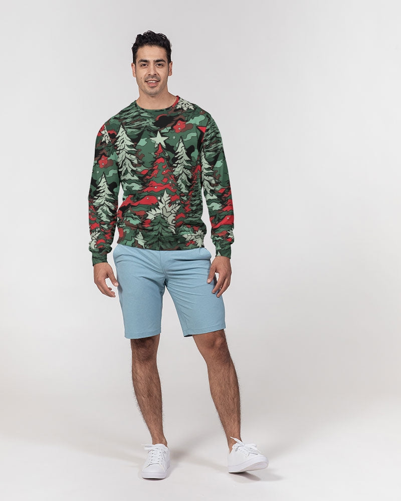 Tis The Seasoning Camo Men's Classic French Terry Crewneck Pullover