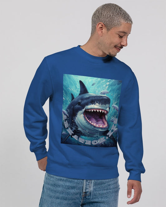 Shark Bite Unisex Premium Crewneck Sweatshirt | Lane Seven