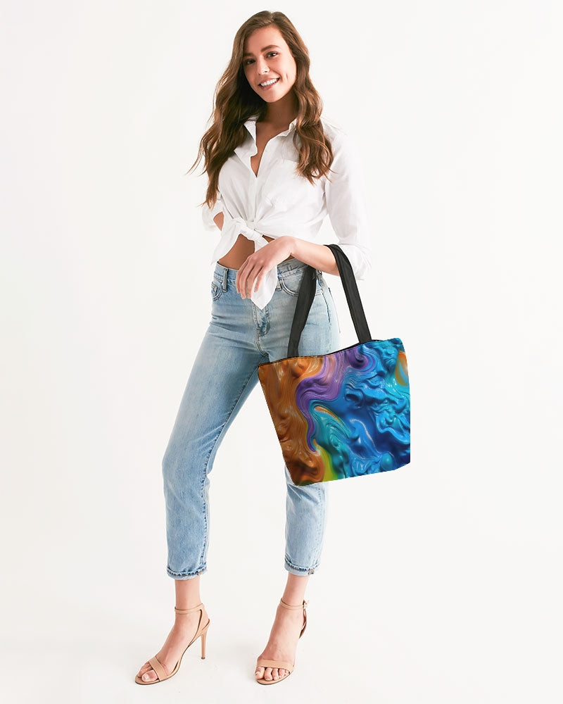 Candy Paint Canvas Zip Tote