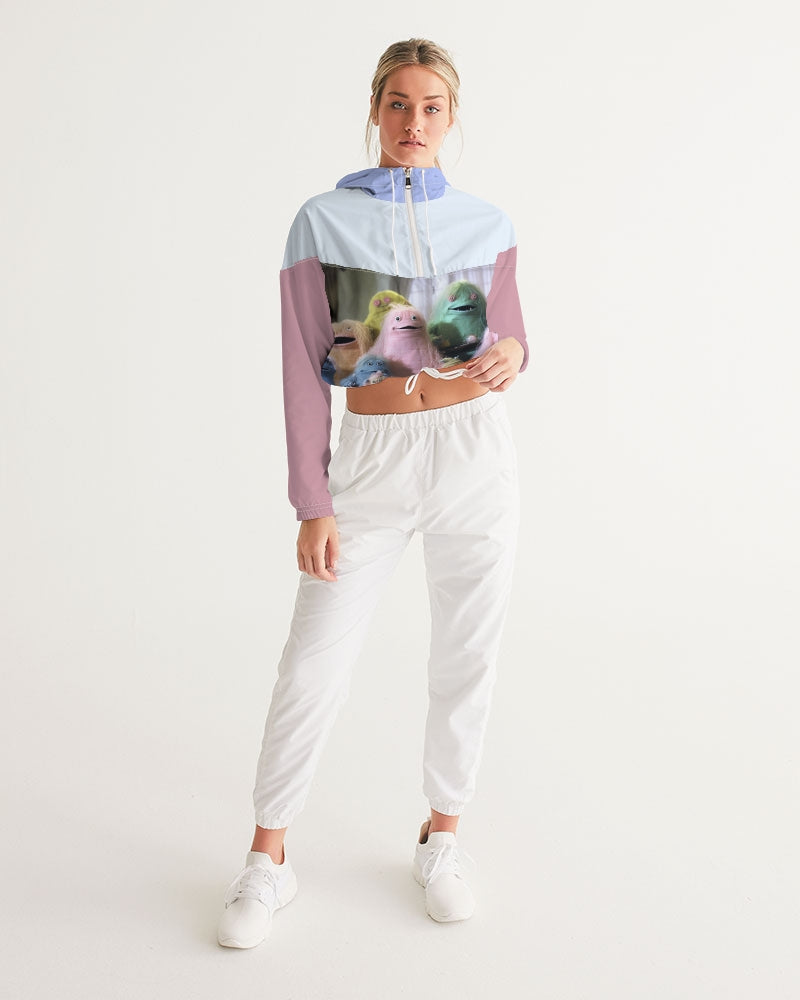 Family Ties Women's Cropped Windbreaker