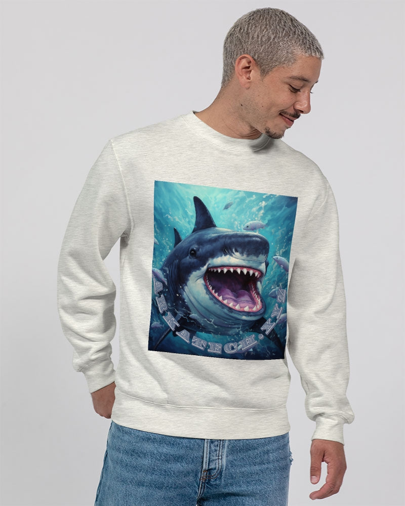 Shark Bite Unisex Premium Crewneck Sweatshirt | Lane Seven