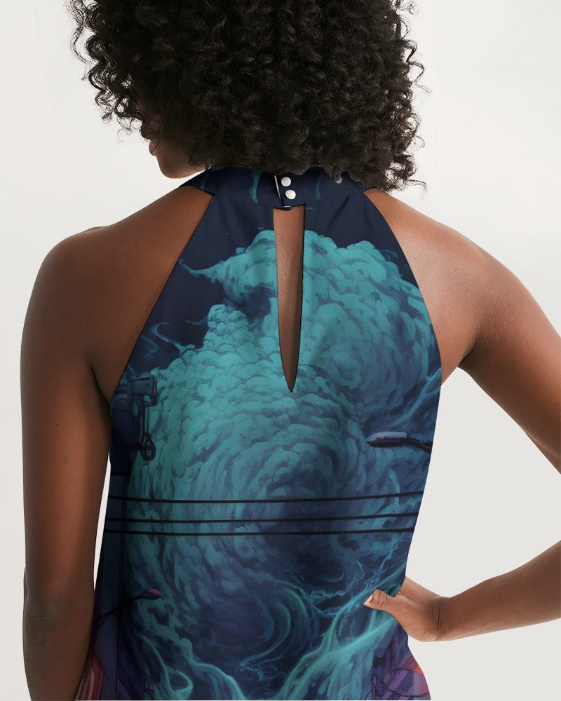 Seoul Women's Halter Dress