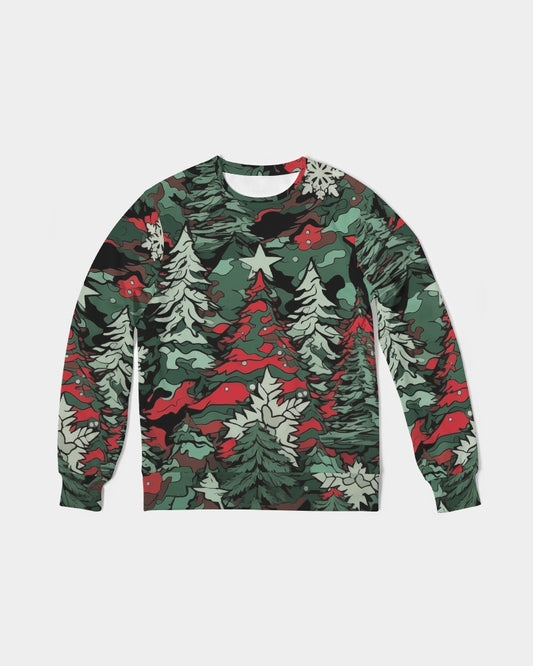 Tis The Seasoning Camo Men's Classic French Terry Crewneck Pullover