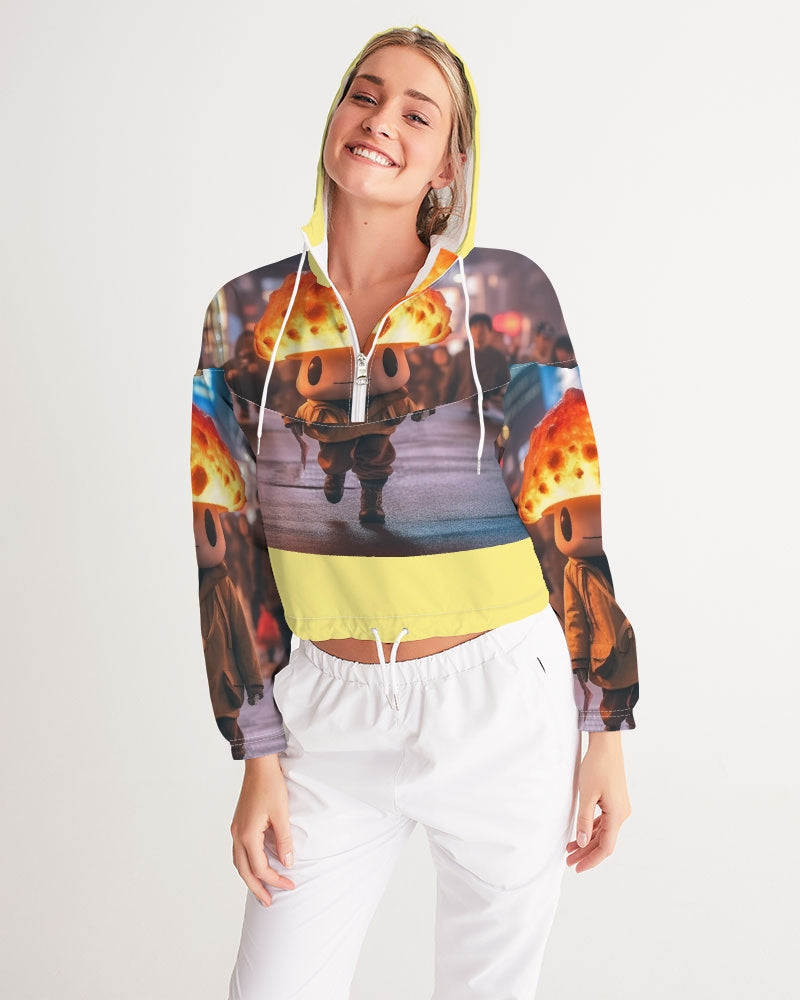 Mellow Mush Women's Cropped Windbreaker