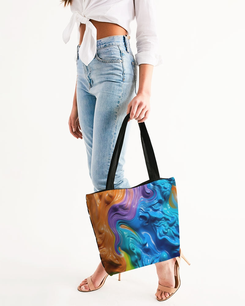 Candy Paint Canvas Zip Tote